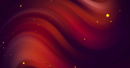 Aufkleber - Image of yellow spots moving over red shapes