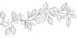 © Thananya - Detailed Black and White Botanical Branch Illustration