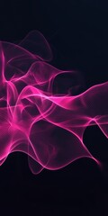 Poster - abstract background ,pink wave, lines converge technological futuristic digital wallpaper