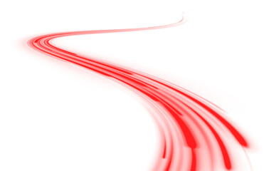 Wall Mural - flowing red ribbon of light, symbolizing passion and dynamic movement
