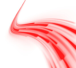 Wall Mural - flowing red ribbon of light, symbolizing passion and dynamic movement