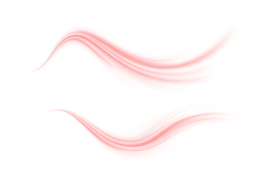 Poster - graceful red motion blur effect, representing acceleration and motion