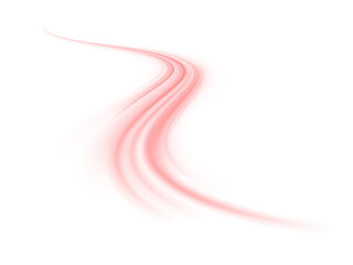 Poster - abstract red flame-like light wave floating in a tranquil background