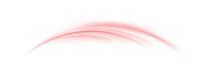 Poster - minimalist red light trail moving with grace and delicate motion