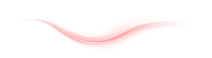 Wall Mural - minimalist red light trail moving with grace and delicate motion