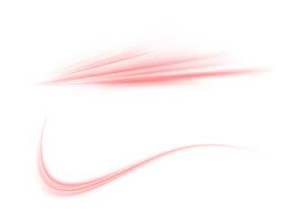 Wall Mural - minimalist red light trail moving with grace and delicate motion