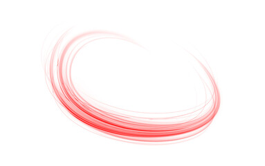 Poster - minimalist red light trail moving with grace and delicate motion
