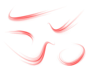 Wall Mural - curved red energy flow, symbolizing elegance and dynamic acceleration