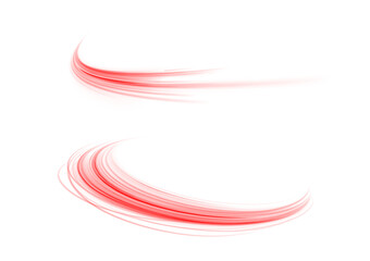 Poster - curved red energy flow, symbolizing elegance and dynamic acceleration