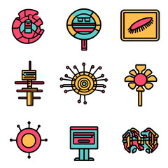 Poster - Abstract Icon Set: Technology, Infographics, Design Elements