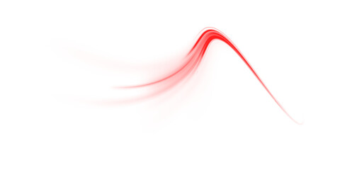Poster - fluid red streak of energy representing motion, passion, and swiftness
