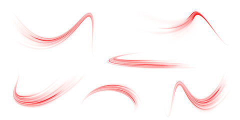 Poster - gentle red light wave creating an aesthetic and dreamy atmosphere