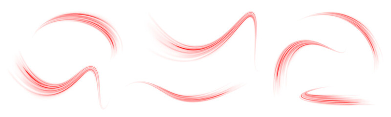 Wall Mural - gentle red light wave creating an aesthetic and dreamy atmosphere