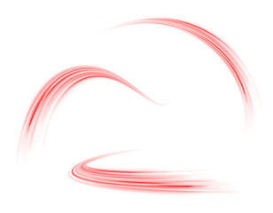 Wall Mural - futuristic red motion blur effect with a sense of speed and technology