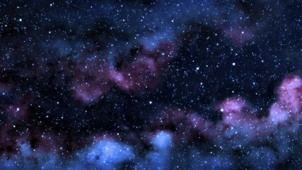 Wall Mural - milky way twinkling stars and constellations.