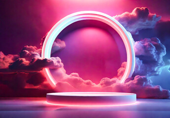 Wall Mural - abstract background with frame