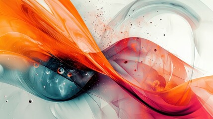 Poster - Dynamic color flow art abstract studio digital design vibrant environment aesthetic viewpoint