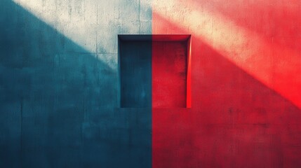 Poster - Contrasting colors in urban architecture city photography minimalism close-up visual impact