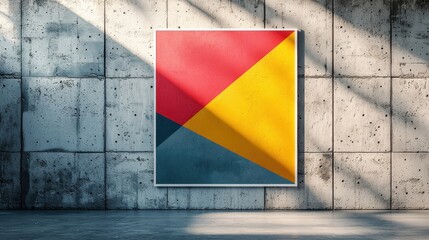 Poster - Abstract geometric art display modern gallery artwork minimalistic environment artistic perspective
