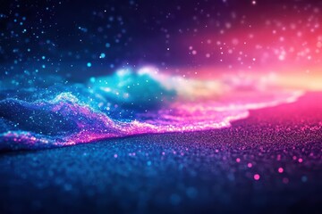 Poster - Vibrant Abstract Background Featuring Colorful Lights and Fluid Shapes Creating an Energetic and Dynamic Visual Experience for Modern Art Enthusiasts