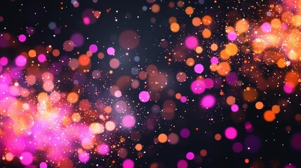 Poster - Vibrant Abstract Background Featuring Bright Pink and Orange Bo Light Creating a Playful and Energetic Atmosphere Perfect for Creative Projects