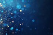 © pitchanat - Enchanting Blue Background Illuminated with Sparkling Gold and White Lights Creating a Dreamy Atmosphere Perfect for Festive Celebrations and Events