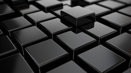 Black 3d cube wallpaper