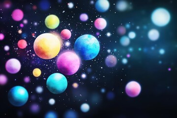 Poster - Vividly Radiant Colorful Lights Illuminating a Dark Surface Creating a Dynamic and Energetic Atmosphere Perfect for Modern Digital Aesthetics