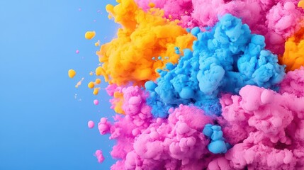 Poster - Colorful paint explosion background