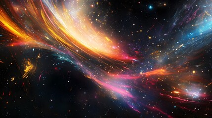 Poster - A dynamic abstract background with a sense of motion, representing energy, creativity, and modern design aesthetics