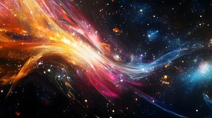 Poster - An abstract background with dynamic motion effects, showcasing energy, creativity, and modern design concepts