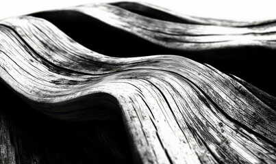 Poster - Exploring the Timeless Beauty of Natural Wood Textures: A Monochrome Artistic Representation