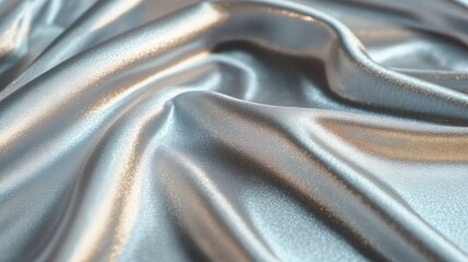 Poster - A high-quality satin texture design with a silver gradient effect, creating a luxurious and elegant visual.