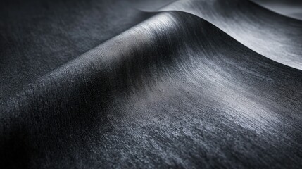Poster - A high-quality satin texture design with a silver gradient effect, creating a luxurious and elegant visual.