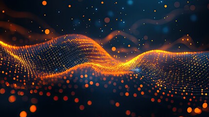 Poster - A powerful and immersive technology-themed abstract design with dynamic motion trails and neon speed effects.