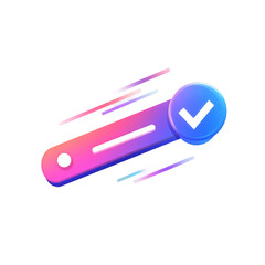 Vector of a modern interface on transparent background