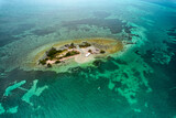 Money Key Island just off the south end of the Seven Mile Bridge on the way to Key West seen from an Aerial Drone Image