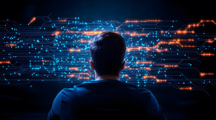 Aufkleber - Innovative custom development software engineering in technology remote workspace digital landscape