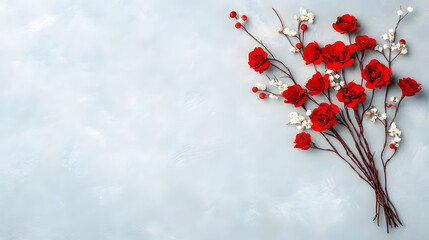 Poster - Stylish floral arrangement design nature image calm aesthetic calligraphy classes