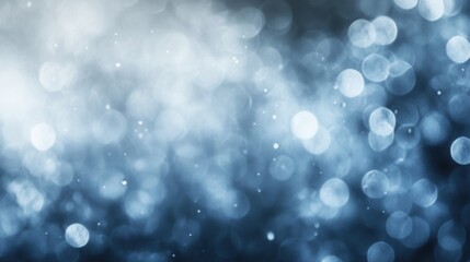 Fototapete - Emotional abstract background of sadness featuring muted blue and gray tones with blurred raindrops creating a serene atmosphere Generative AI