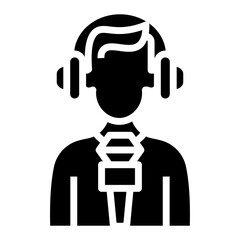 Poster - podcast  vector icon
