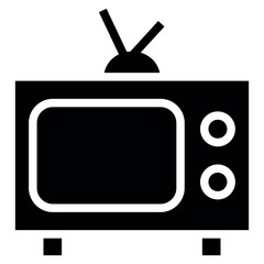 Poster - television vector icon