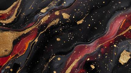 Aufkleber - Mesmerizing abstract image depicting a cosmic explosion of vivid swirling colors glittering particles and luminous energy against a dark starry background  This surreal