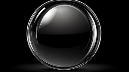 Wall Mural - minimal concept background of gradient glass ball, levitating mid-air, smooth reflective surface wit