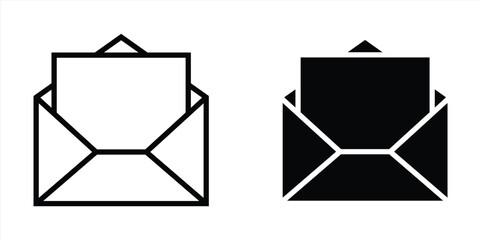 Set of Email, Message, and Communication Envelope Icon. Vector Illustration