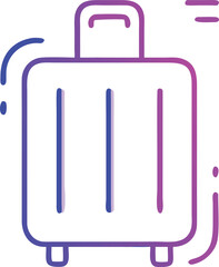 Poster - vector illustration of a suitcase