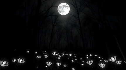 moon and clouds
