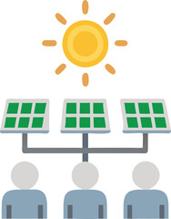 Poster - solar energy concept illustration vector