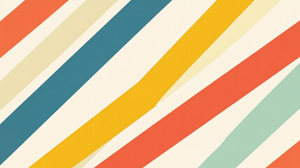 Poster - Abstract diagonal stripes pattern background design colorful retro vintage style art blue image lines