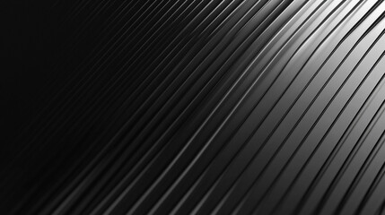Poster - Abstract black and white diagonal lines modern background texture grey dark style light shiny metal